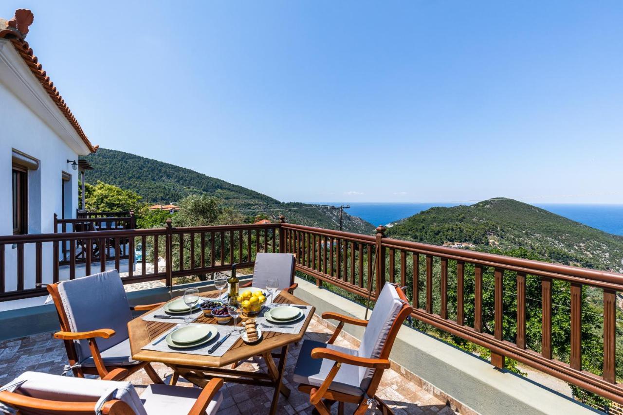 Villa Margini, Aegean Views , Pool Villa, Skopelos Luaran gambar