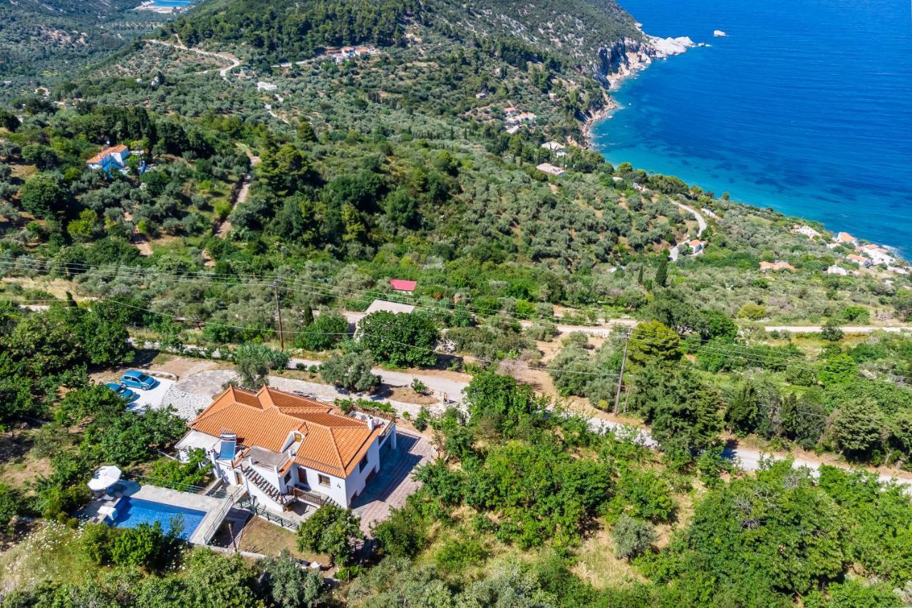 Villa Margini, Aegean Views , Pool Villa, Skopelos Luaran gambar